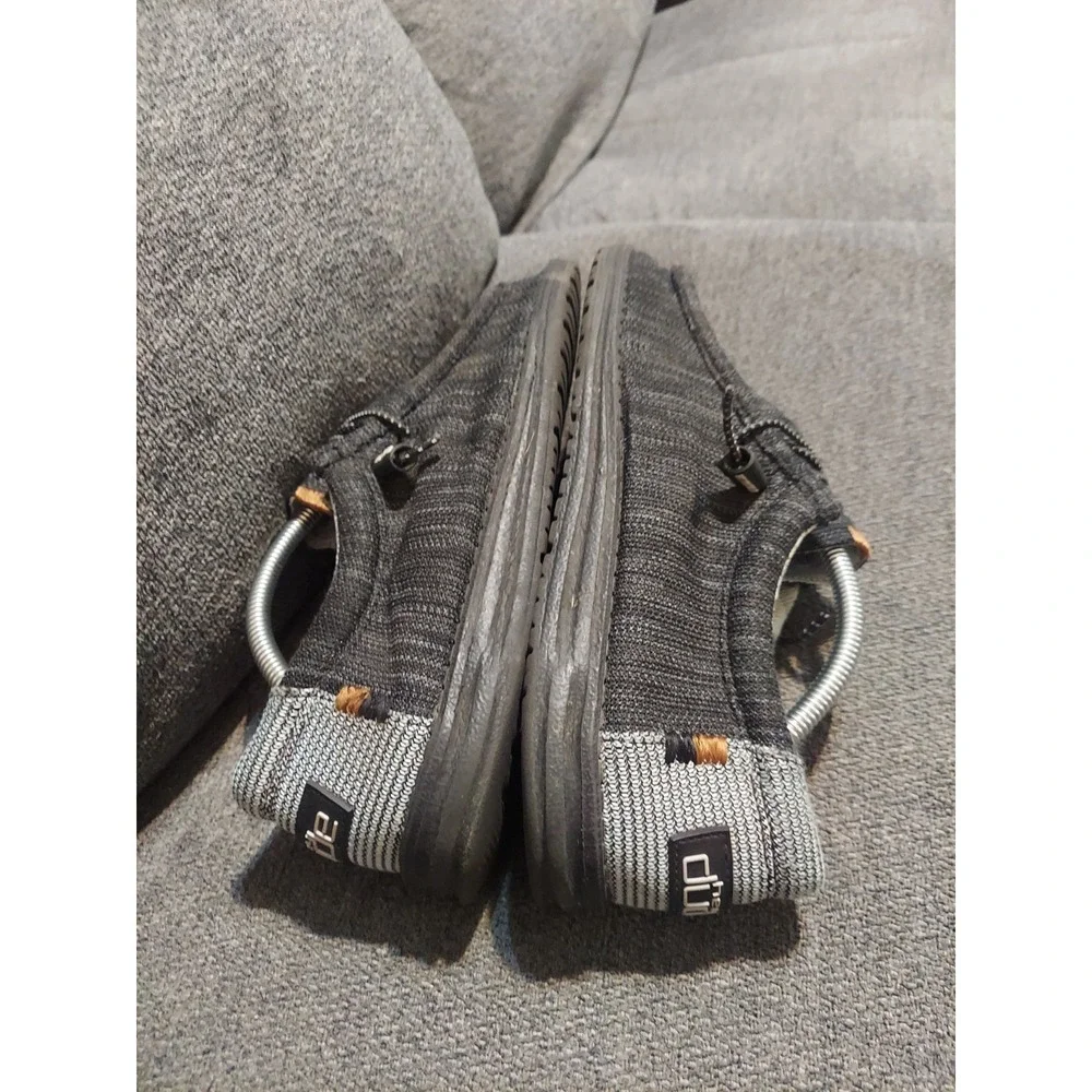 Hey Dude Wally Sox Polar Night Slip-On Mens US 11 EU 44 UK 10 Canvas Shoes Black